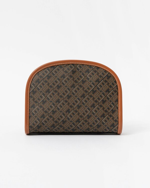Tommy Hilfiger TH Icon Womens Mono Print Washbag - Black Mix
