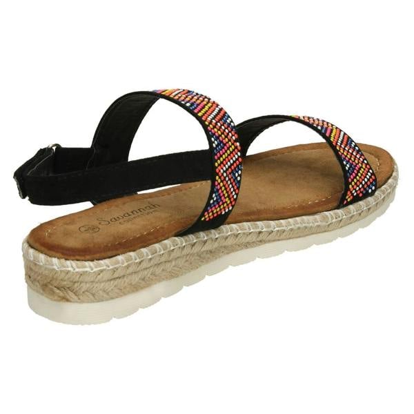 Savannah Ladies Savannah Coloured Studded Sandals