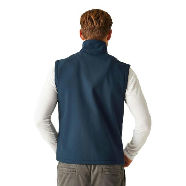 Regatta Mens Ascender Softshell 2 Layer Body Warmer - Navy/Classic Red - 