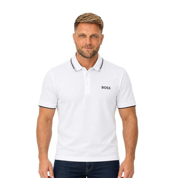 BOSS Paddy Pro Polo Shirt White
