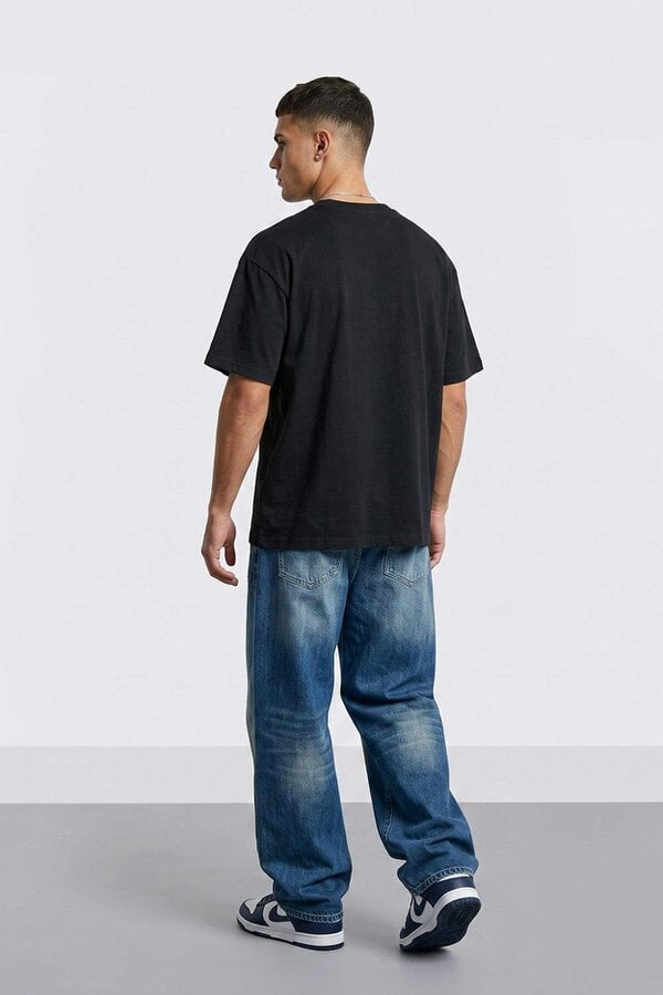 London Attitude Retro Graphic Oversized Heavyweight Streetwear T-Shirt