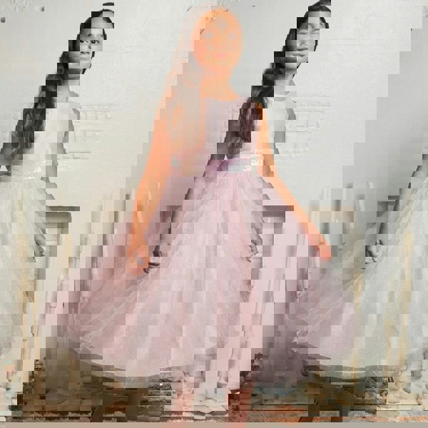 Girl wearing pretty dress