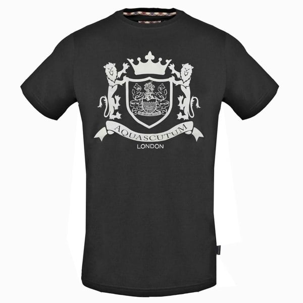 Aquascutum Royal Logo Black T-Shirt - Nova Clothing