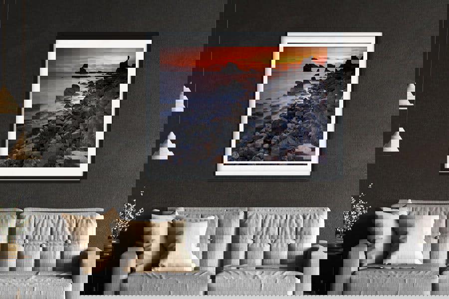 jurassic coast at sunset in dorset