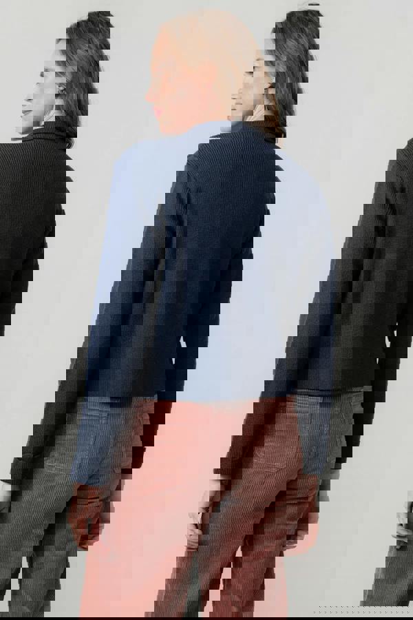 Lily & Me Chestnut Knitted Jacket Navy