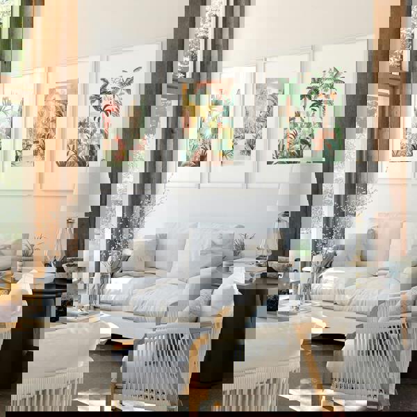 Large Canvas Wall Art For Living Room | Set of 3 Beach Decor Wall art Prints