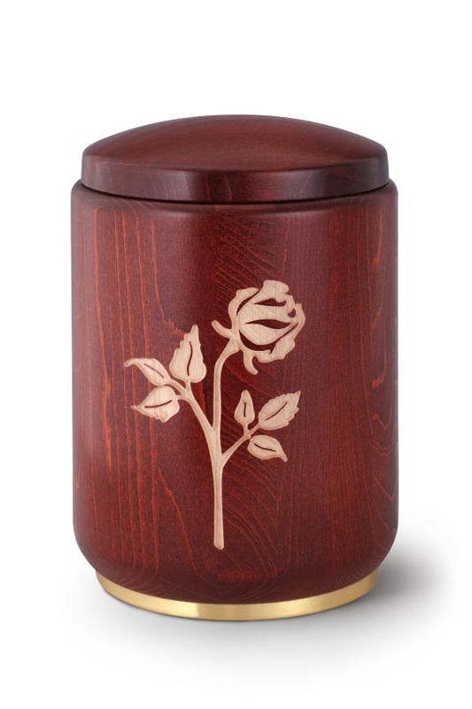 Memorials Direct Wooden Urn (Stained Mahogany)
