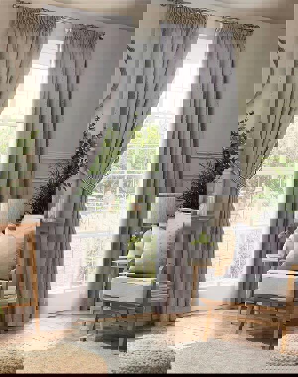 Luxury Living Adi Lined Pencil Pleat Curtains