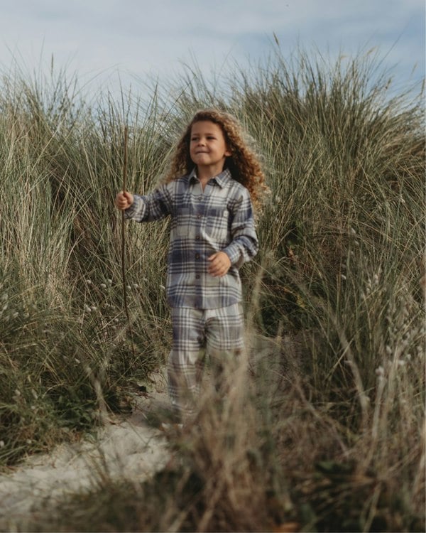 Organic cotton Multicolour Brushed Check Print Shirt - image 6