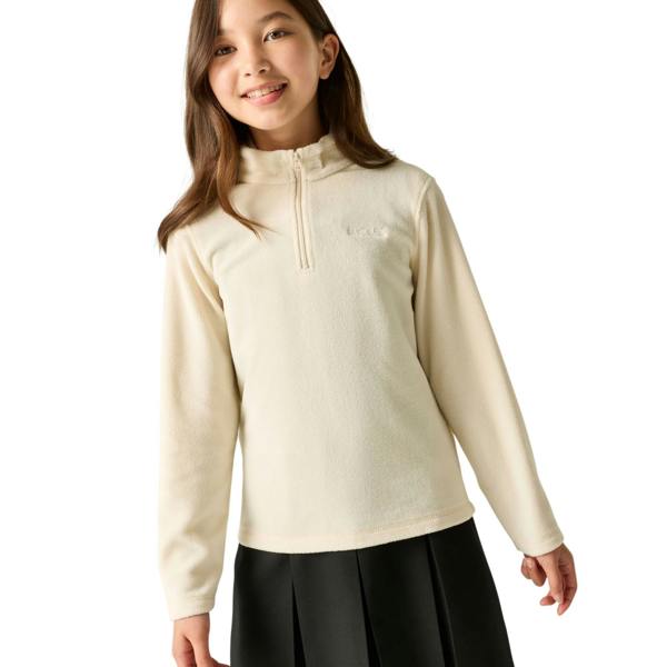 Regatta Childrens/Kids Hot Shot II Camo Quarter Zip Fleece Top - Dark Khaki - 