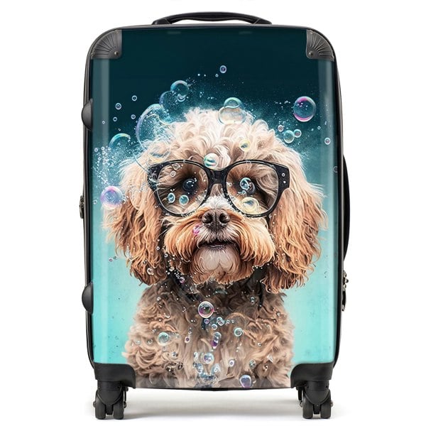 Warren Reed Cavapoo Dog Splashart Suitcase