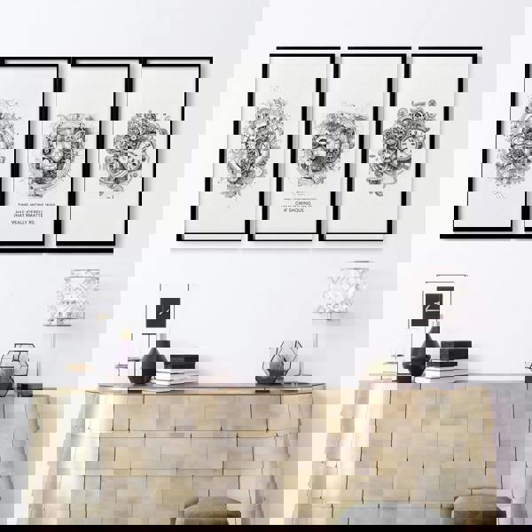 Canvas Painting Wall Decor | Set of 3 Abstract Clocks Wall art Prints