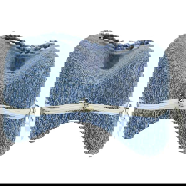 Gr8 Home Memory Foam Leg Knee Support Pillow Blue Side Sleeping Cushion With Strap Cover