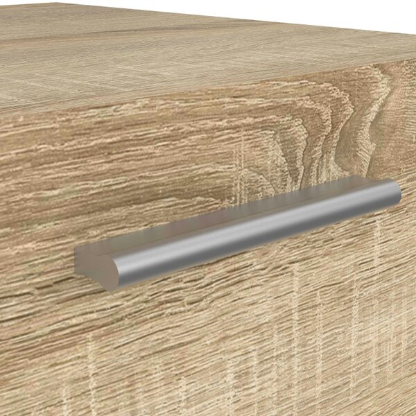 Wyld Haus Daejeon Natural Oak Effect Wood Bedside Table 2 Drawers