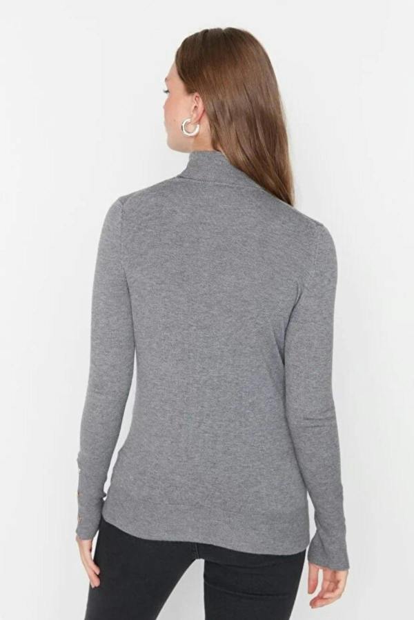 WOVCOR Mercerized Look Basic Knit Sweater