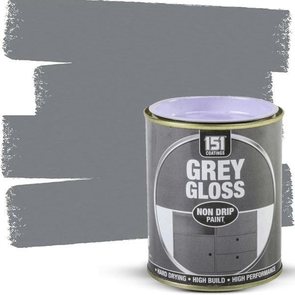 151 5X Grey Gloss Non-Drip Paint 300ml