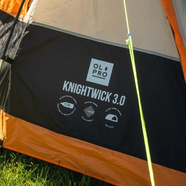 Knightwick 3.0 Berth Tent name bade on the tent