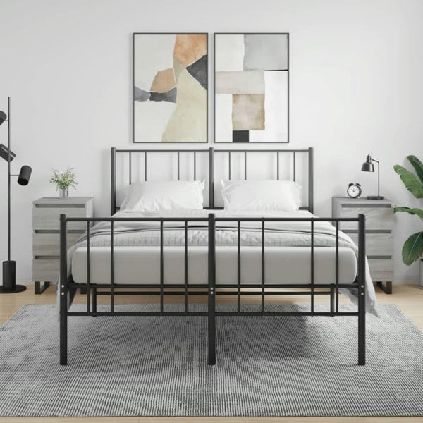 Berkfield Bedside Cabinets 2 pcs Grey Sonoma 40x35x69 cm Engineered Wood