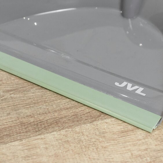 JVL Dust Pan And Brush Set - Grey