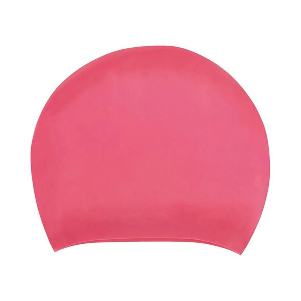 Speedo Unisex Adult Long Hair Silicone Swim Cap - Pink