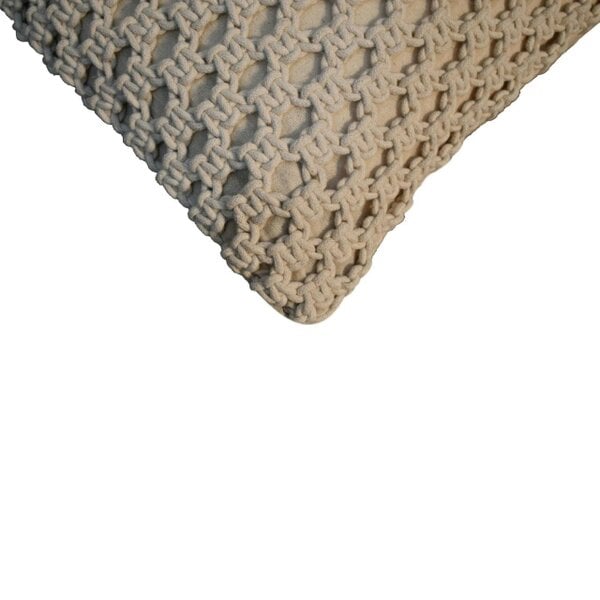Wyld Haus Set of 2 Riomaggiore Natural White Macrame Cushion Covers
