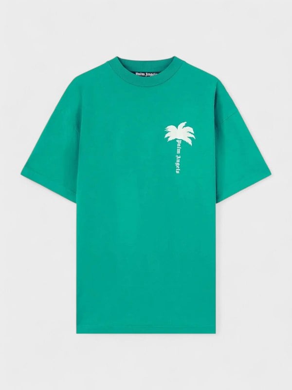 Palm Angels The Palm Tee Green White