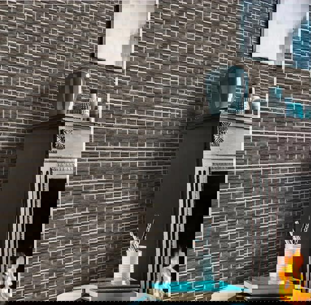 ANYDECO Wallpaper Light Gray 18 Pcs Waterproof Self Adhesive Removable 3D DIY Modern Marble Tile Wall Sticker Home Decor