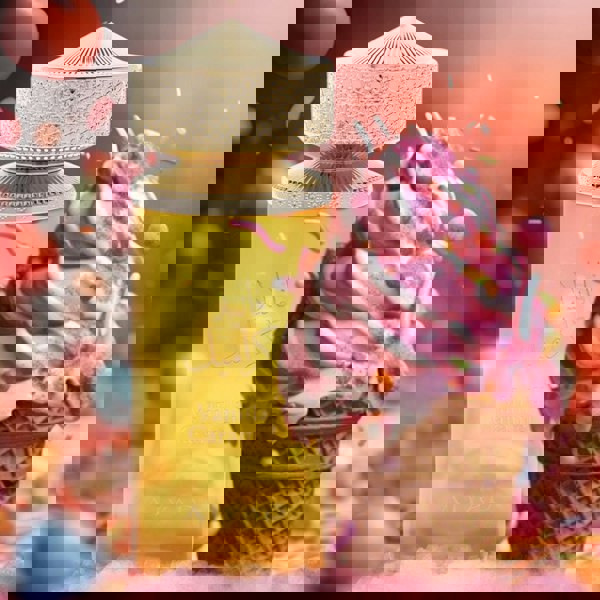 Ajyad Vanilla Caramel 100ml EDP with tropical fruits and gold cap