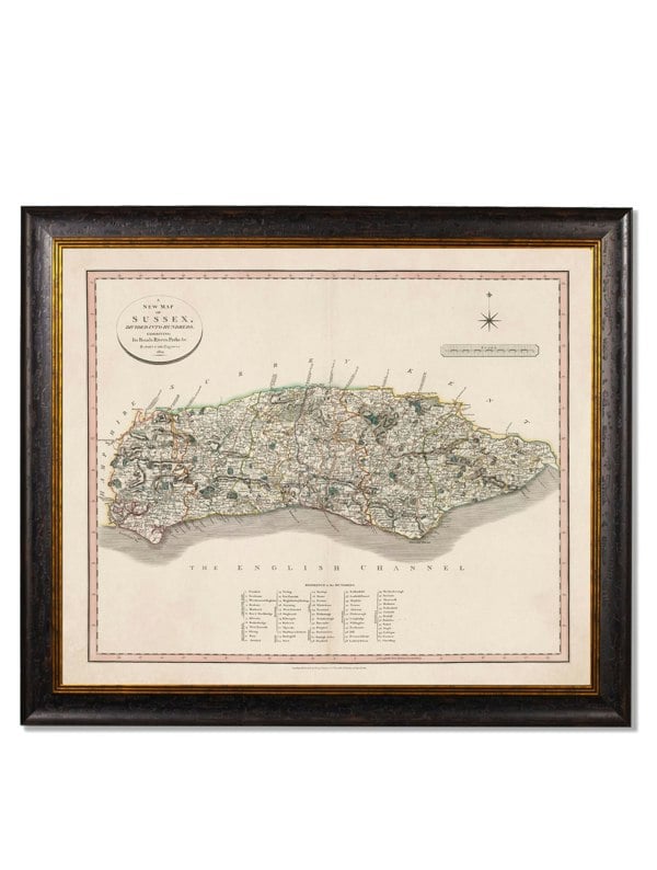 Exceptional Art c.1806 County Maps of England
