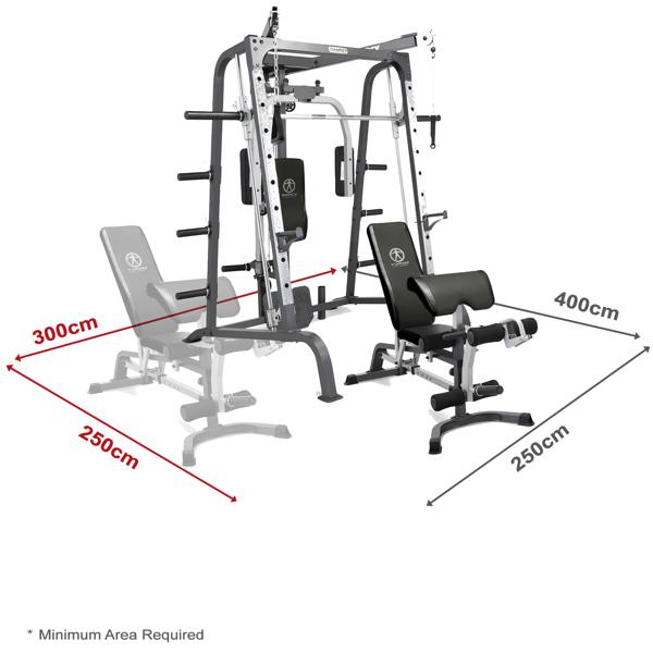 Marcy MD9010 Smith Cage Machine Linear Bearings Utility Weight Bench