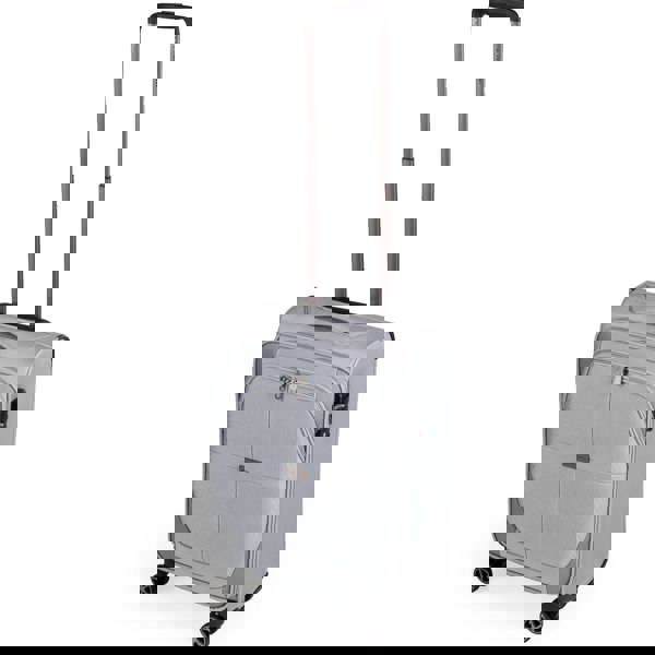 Gino Ferrari Omis Lightweight Soft Shell Suitcase with Wheels TSA Lock Hold Luggage