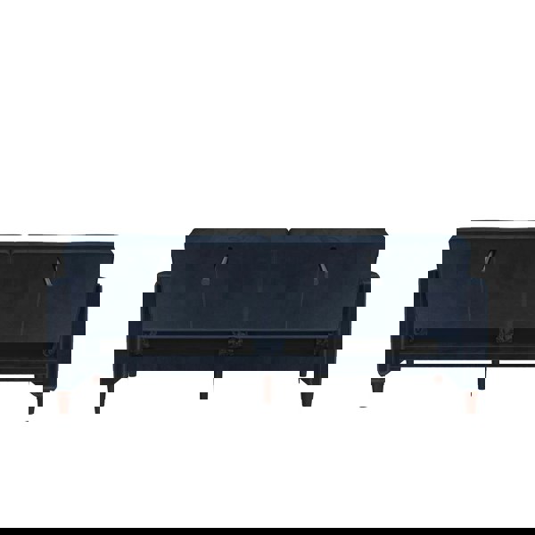 Dorel Home Pin Tufted Transitional 3 Seater Sofa Bed - Velvet Blue