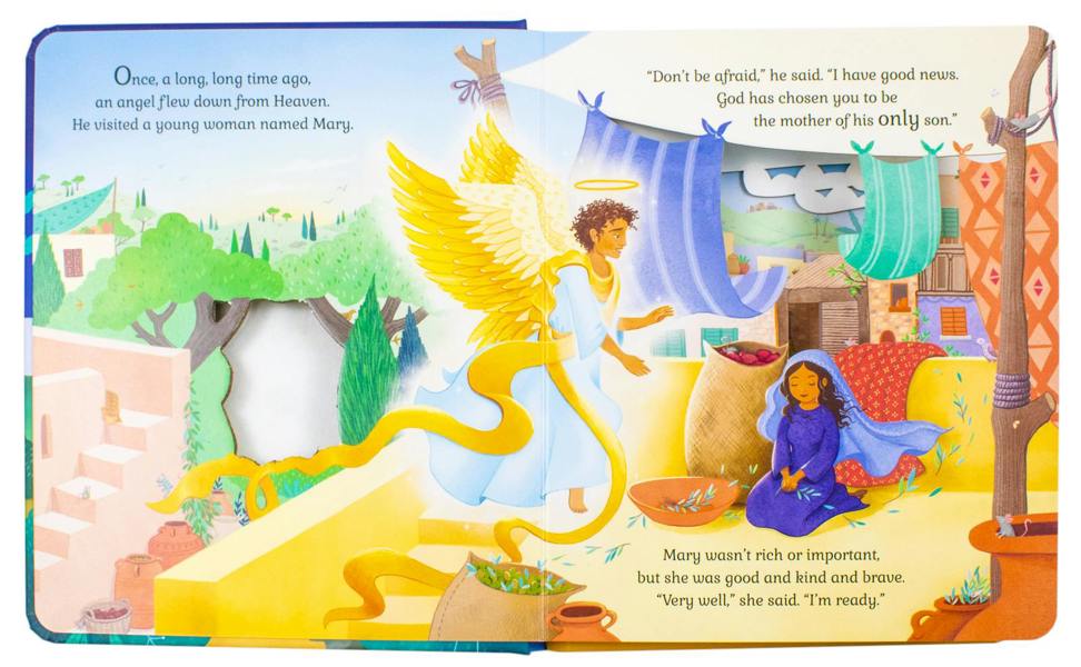 Peep Inside Christmas and Peep Inside Nativity 2 Books Collection Set by Katie Daynes, Anna Milbourne