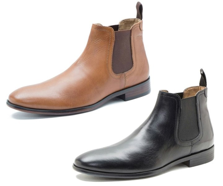Thomas Crick Red Tape Crick Beeston Casual Formal Mens Leather Pull On Chelsea Boots
