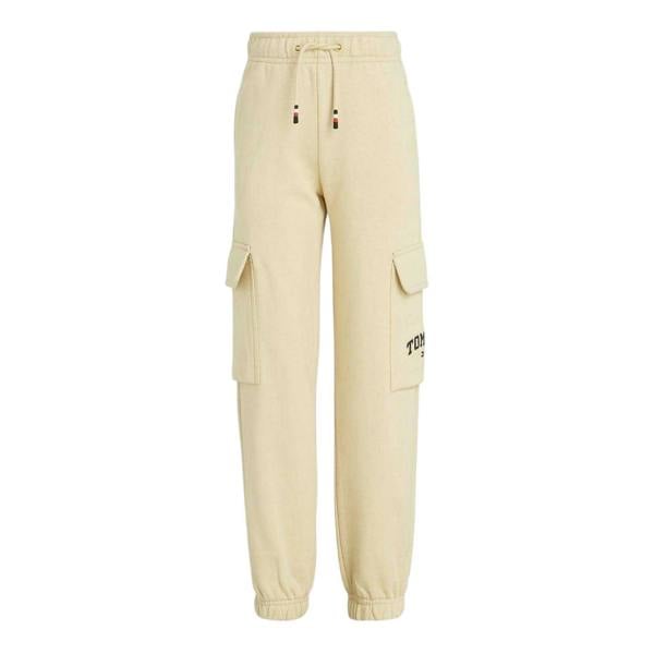 Tommy Hilfiger Childrens/Kids Logo Cargo Jogging Bottoms - Ivory - 