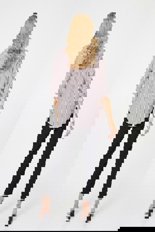 Brown | Striped Long Sleeve Shirt
