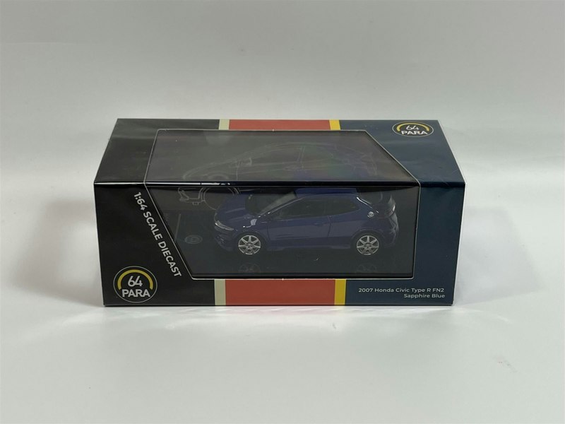 honda civic type r fn2 euro sapphire blue rhd 1:64 scale paragon 64 65396