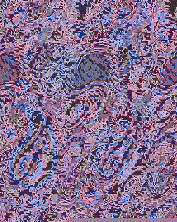 Lambretta Mens All Over Paisley Branded Retro Casual T-Shirt