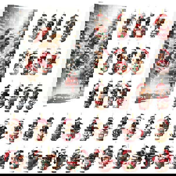 Leaper Dachshund Pendant Countdown Calendar-4 Styles