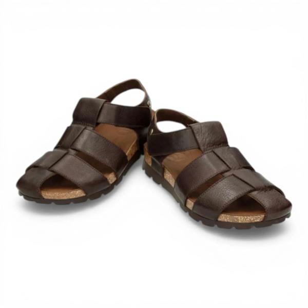 Panama Jack Stanley C1 - Men's Waterproof Bark Brown Leather Sandals