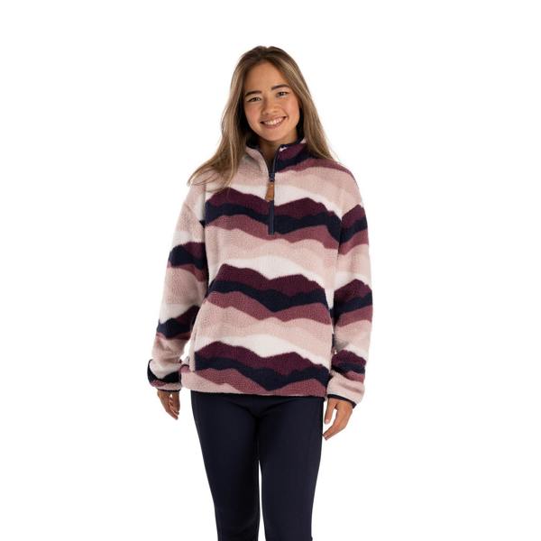 Trespass Womens/Ladies Ovie Mountain AT200 Half Zip Fleece Top - Pink/Purple/White - 