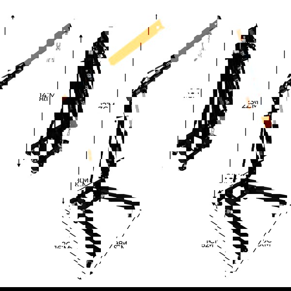 T-mech Hydraulic Engine Crane - 2 Tonne