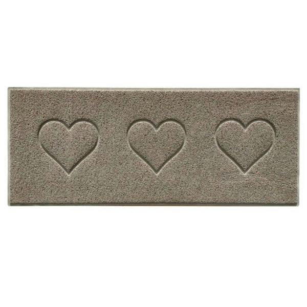 Nicoman Embossed Triple Heart Runner and Entrance Mat - Multiple Colours