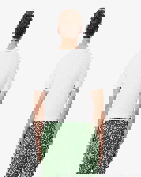 Lacoste Mens 3-Pack Plain Mens T-Shirts - White 001