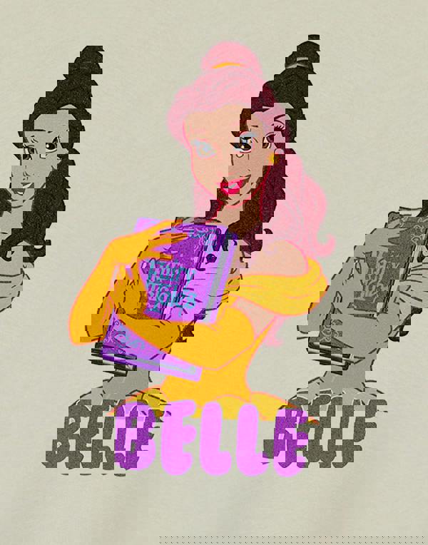 Disney Girls Beige Belle Short Sleeved T-Shirt