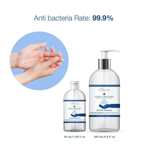 PO2SC353 skinChemists Hand Sanitiser 250ml Twin Value Savings Pack