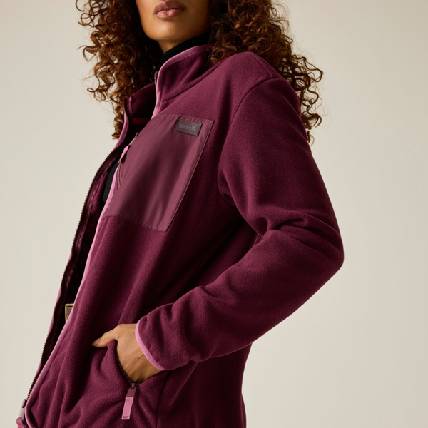 Regatta Womens Frankie Full Zip Fleece - Fig/Violet