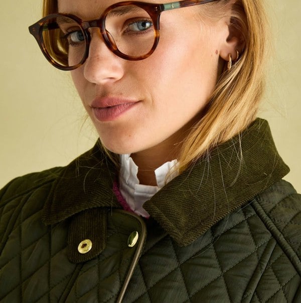 Joules ROSEWELL LONG Womens Coat Green