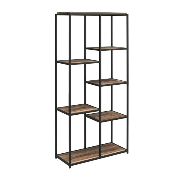 Dorel Home Quincy 5 Shelf Bookcase Weathered Oak
