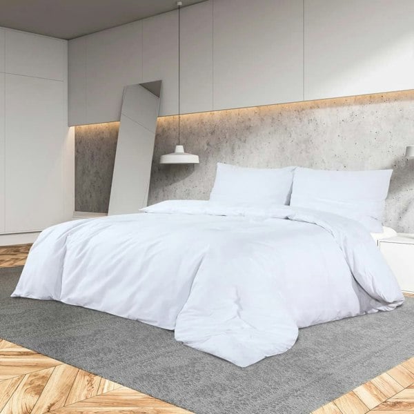 Berkfield Duvet Cover Set White 260x240 cm Cotton